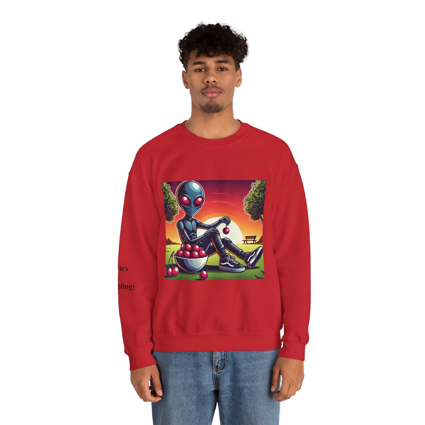 Alien Cherry Vibes Unisex Heavy Blend™ Sweatshirt