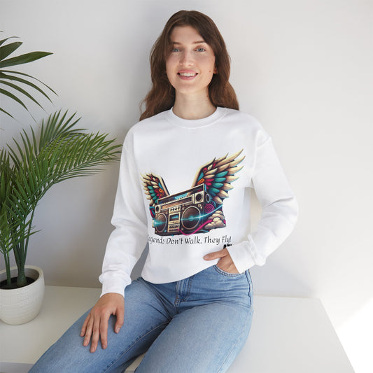 Legends Don’t Walk, They Fly! Unisex Heavy Blend™ Crewneck Sweatshirt