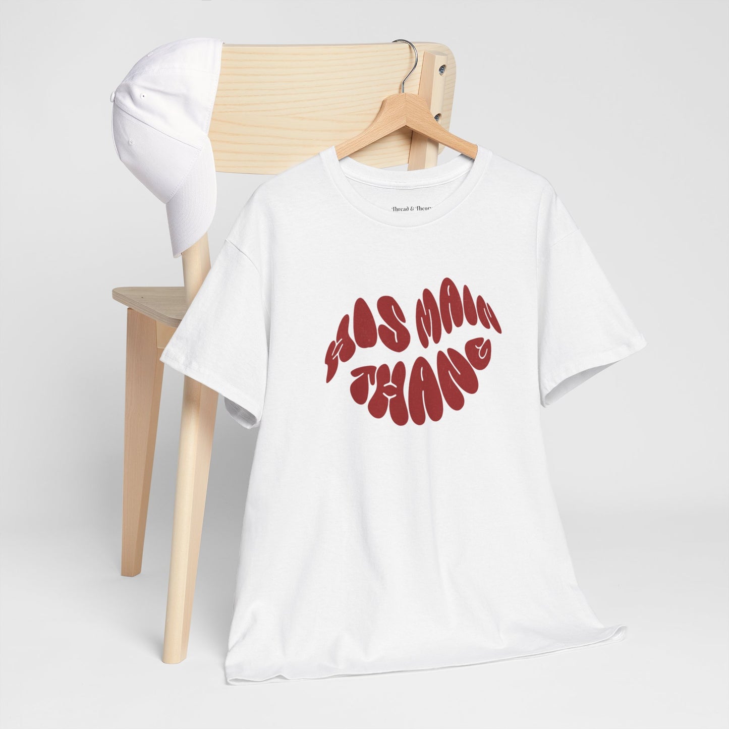 Casual Unisex Heavy Cotton Tee with 'Sos Mann Thang' Design