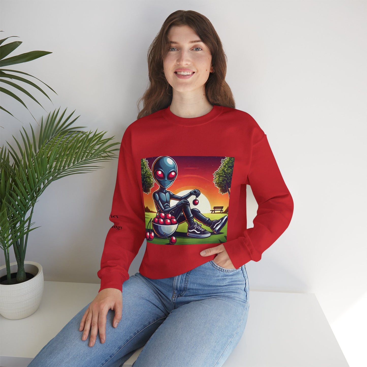 Alien Cherry Vibes Unisex Heavy Blend™ Sweatshirt