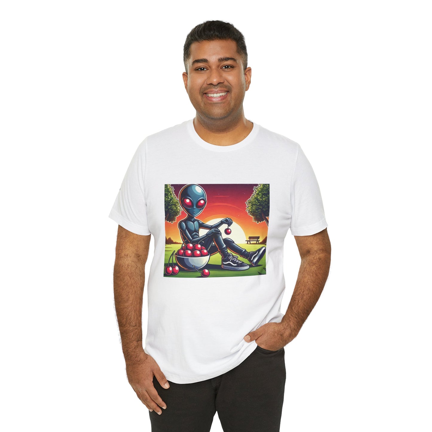 Chill Alien Graphic Tee for Fun Lovers - Perfect for Summer Outings