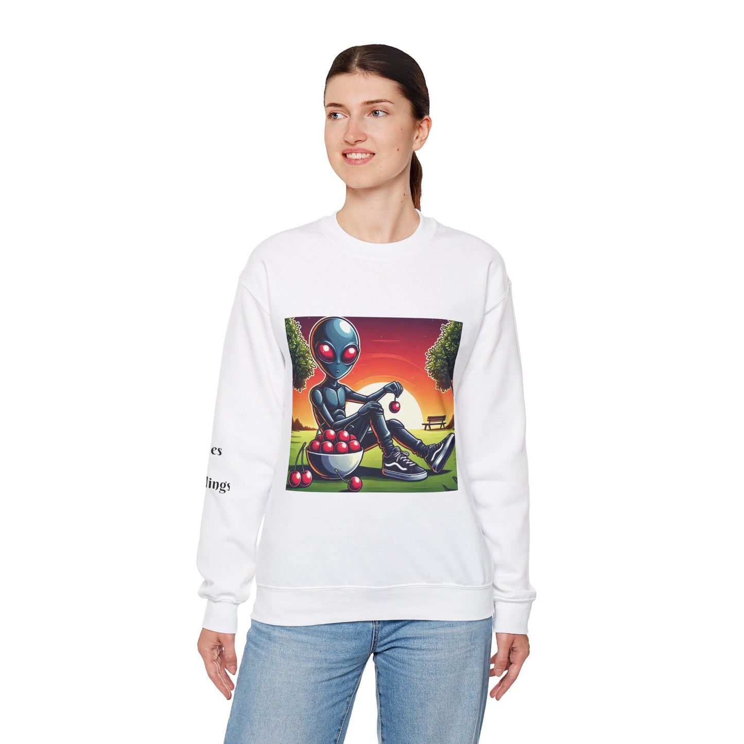 Alien Cherry Vibes Unisex Heavy Blend™ Sweatshirt