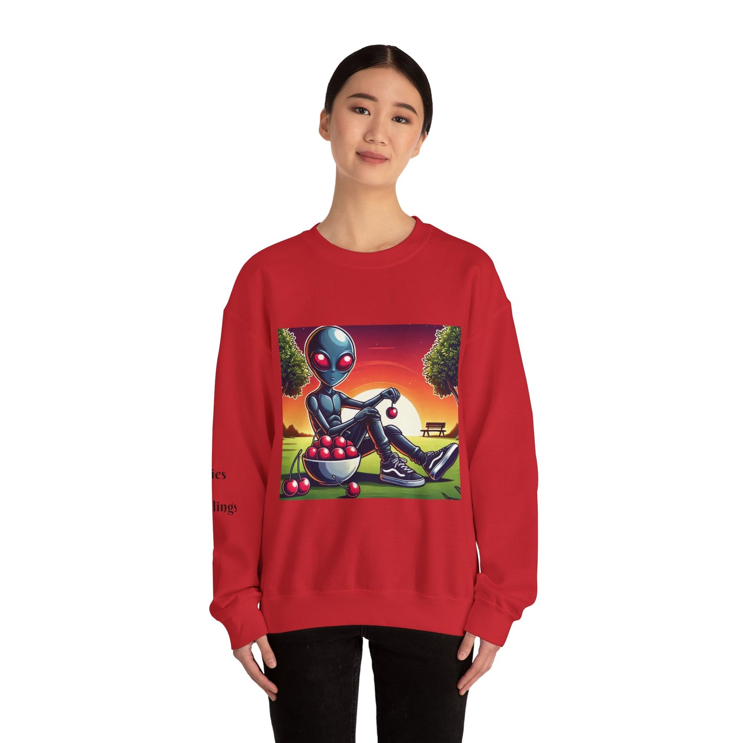 Alien Cherry Vibes Unisex Heavy Blend™ Sweatshirt